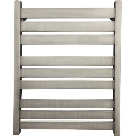 Электрический полотенцесушитель Ника Modern ЛМ 7 80x50 масляный Antique Silver 9 перекладин, артикул ЛМ 7 ЭЛ Ant.silver 80x50