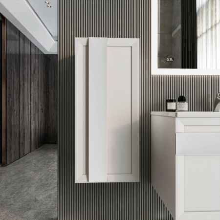 Шкаф навесной Бриклаер БЕРЛИН 90 см, белый, артикул 4627125416118