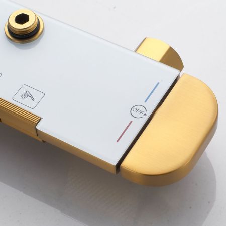 Душевая система Shevanik S4726G, золотой сатин