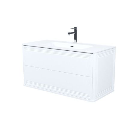 Тумба с умывальником, подвесная, 100 см, белый, Oxford Neo, IDDIS, (OXN10W0i95K), артикул OXN10W0i95K