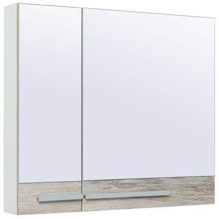 Зеркальный шкаф Runo Вудлайн 85 4620750028886 Дуб скандинавский, артикул 4620750028886