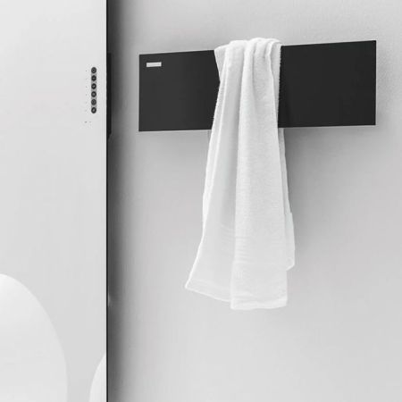 Antrax Tavoletta Полотенцедержатель электрический 80x18H см,  цвет: черный матовый, артикул ECTVTL080018T/NEOP