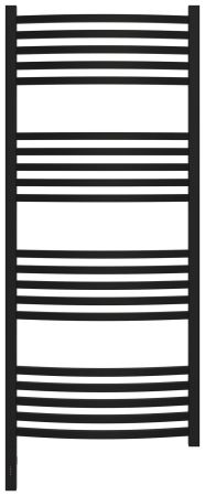 Полотенцесушитель электрический АРКУС 3.0 1200х500 МЭМ левый (Матовый чёрный), артикул 31-5704-1250