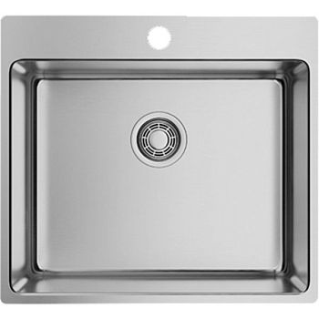 Мойка, OMOIKIRI, Amadare, ширина, мм-550, глубина, мм-505, высота, мм-200, тип установки-встраиваемый, отверстия для смесителя-1, с переливом, сифон, донный клапан, уплотнительная подкладка в комплекте, автоматический донный клапан приобретается отдельно,