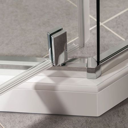 Душевой уголок Slim-U VSP-2SU900CL, 900*900, хром, стекло прозрачное, артикул VSP-2SU900CL