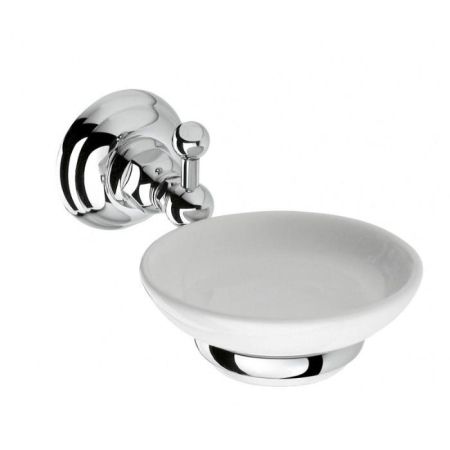 Nicolazzi Accessori Classica Мыльница подвесная, цвет: хром/белый, артикул 1487CR