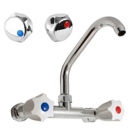 Настенный смеситель для кухни Сантаком 100017с, хром