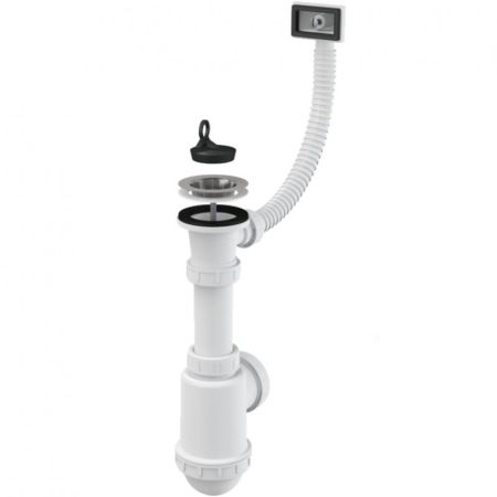 Сифон для кухонной мойки Alcaplast A444-DN50/40 Белый, артикул A444-DN50/40