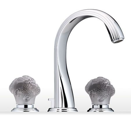 THG MOON DRAGON Смеситель для раковины на 3 отверстия, с донным клапаном, цвет хром, артикул U5G-A02-151