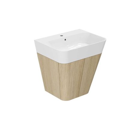 AZZURRA BUILD  раковина подвесная/накладная  65х50х16 см с 1 отв. под смеситель , цвет белый, артикул BULP06550T0MBI*1