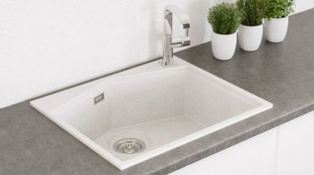 Кухонная мойка KitKraken Ocean White 60 Белая