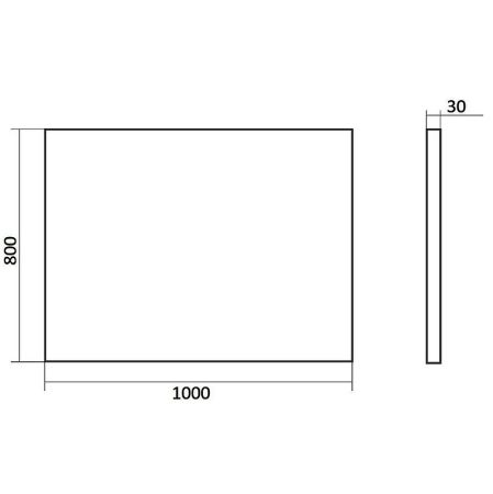 Зеркало Orange Nature 100 ON-100ZE с подсветкой с сенсорным выключателем, артикул ON-100ZE