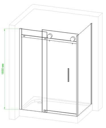 Душевое ограждение Royal Bath RB9012B-L 1200х900х1900
