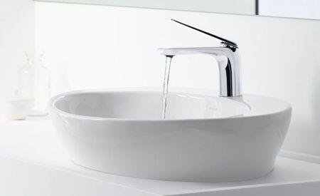 E97345-CP смеситель для раковины AVID, с дон. клапаном (хром)