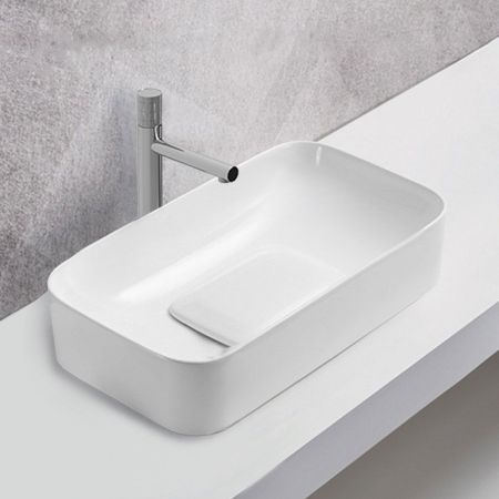 Раковина керамическая Vincea VBS-50470, 705*380*150, накладная, цвет белый, артикул VBS-50470