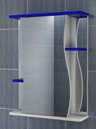 Зеркальный шкаф VIGO Alessandro zsh.ALE.55 син, 55 см, артикул zsh.ALE.55 син