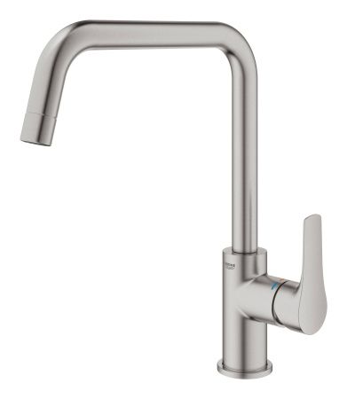 Смеситель для кухни GROHE Eurosmart 2021, U-образный высокий излив, суперсталь (30567DC0) Смеситель для кухни GROHE Eurosmart 2021, U-образный высокий излив, суперсталь (30567DC0)