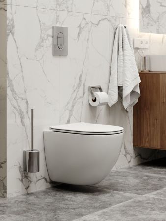 Унитаз подвесной Maretti Elena безободковый с микролифтом, EA10PBM67-844, белый, артикул EA10PBM67-844