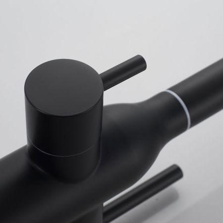 Смеситель для кухни с подключением фильтра Shevanik S248H, черный