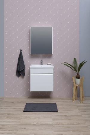 Зеркальный шкаф Aquanet Палермо 60 белый, артикул 00203939