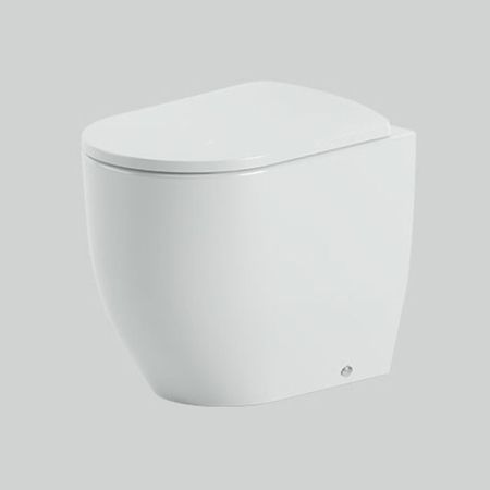 Artceram MONET Унитаз напольный приставной Rimless 36х52 см, цвет белый матовый, артикул MNV002 05 00