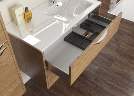 Тумба с раковиной SanVit Мэри-2 90 R kmery902 в цвете Ral подвесная Капучино, артикул kmery902