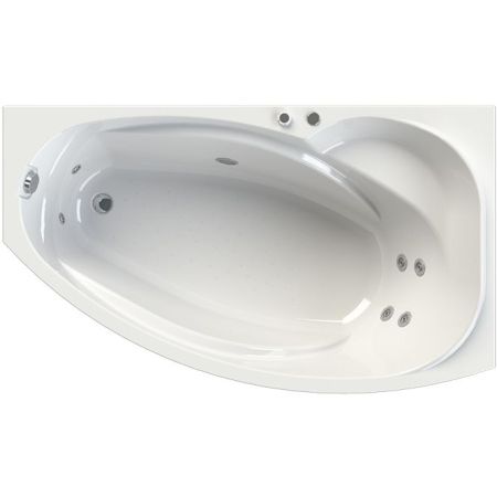 Акриловая ванна Radomir Wachter София 169x99 форсунки Хром L с гидромассажем, артикул 3-01-2-1-0-319