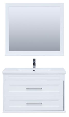 Мебель для ванной Aquanet Бостон М 100 белый (лит. мрамор), артикул 00258284