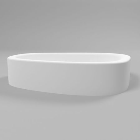 Умывальник WHITECROSS Moonstone C 50x35 (белый мат) иск. камень, артикул 0729.050035.200