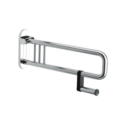 Colombo Complementi Поручень для инвалидов, 75см., с держателем для т/б., цвет: хром, артикул B9730.CR