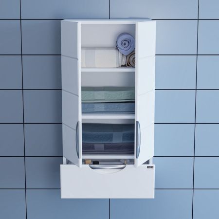 Шкаф подвесной СаНта Родос 48 х 90 см, 406002, над стиральной машиной, артикул 406002