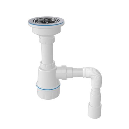 Сифон для кухонной мойки Nova NV1042, большая колба, артикул NV1042