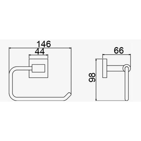 Держатель для туалетной бумаги D-Lin D241222, черный