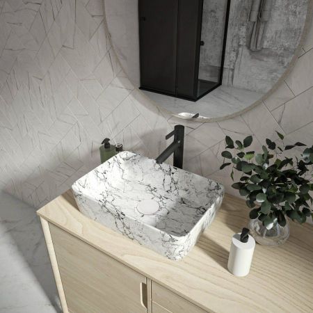 Раковина чаша Maretti UM13NS03-740MR, белый мрамор, артикул UM13NS03-740MR