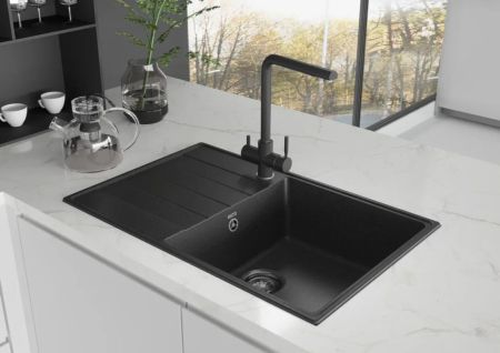 Кухонная мойка Ulgran Quartz Prima 780-08, космос, артикул Prima 780-08