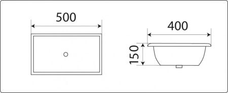 Умывальник CeramaLux 542A