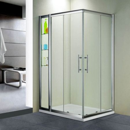 Душевой уголок RGW Hotel HO-43 90x120 профиль Хром стекло прозрачное, артикул 03064392-11