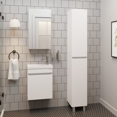 Тумба Onika Милтон 45 подвесная, белая (ум. Фостер 45), артикул 104513