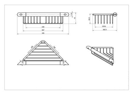 Аксессуар для ванных комнат Black&White SN-2155, артикул SN-2155