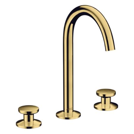 AX One Смеситель для раковины Sel 170, 3 отв., цвет полированное золото, артикул 48070990