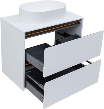 Тумба под раковину Allen Brau Activity 80 1.34012.WM белый матовый/олива браш, артикул 1.34012.WM