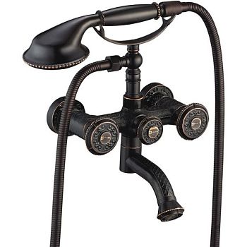 Смеситель для ванны Lemark Jasmine LM6614ORB Черная бронза