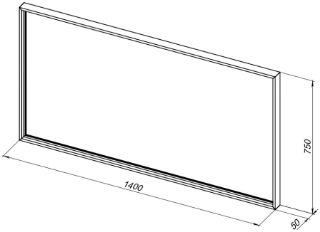 Зеркало De Aqua Алюминиум 140 LED серебро, артикул 00261699