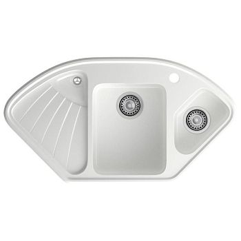 Кухонная мойка GranFest CORNER 1040E, иней