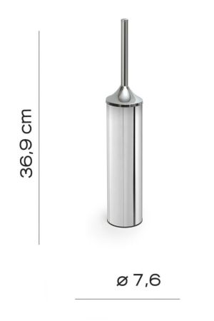 Gedy Cervino, напольный металлический ерш, цвет хром, артикул CE33(13)