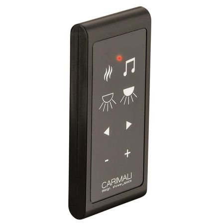 Пульт, Carimali, многофункциональный, дистанционного управления, с хромотерапией и контролем белого света, включением/выключением аудио и ароматерапевтических устройств, с включенной системой Bluetooth и приемником (водонепроницаемый IP6), артикул 0TLC003