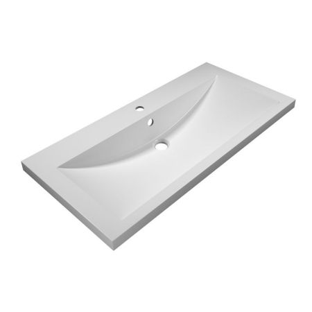 Раковина Florentina Анита 100 см 10.150.01000.001, белая, артикул 10.150.01000.001