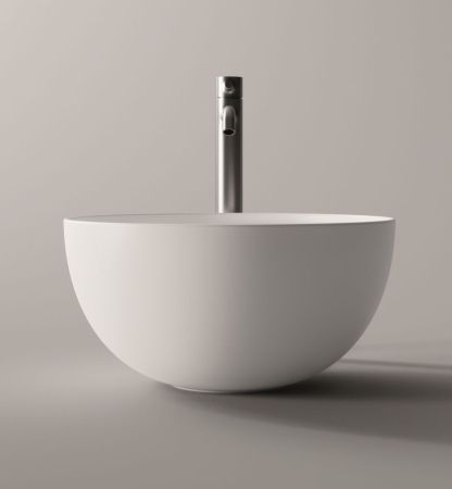 Alice Unica, накладная круглая раковина Ø40х20h см, цвет белый глянцевый, артикул 32180101