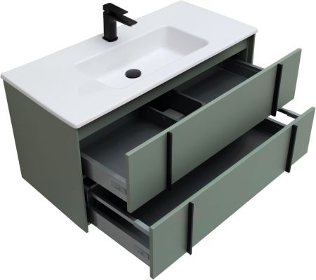 Тумба под раковину Allen Brau Reality 100 1.32007.CGM олива матовый, артикул 1.32007.CGM