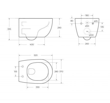 Унитаз подвесной BELBAGNO PROSPERO